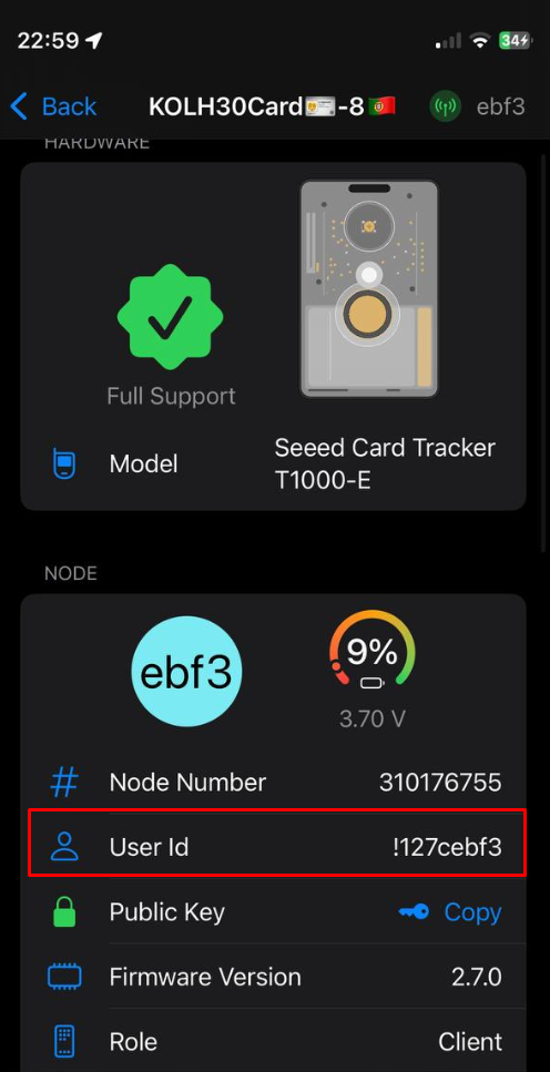 Node ID no IOS